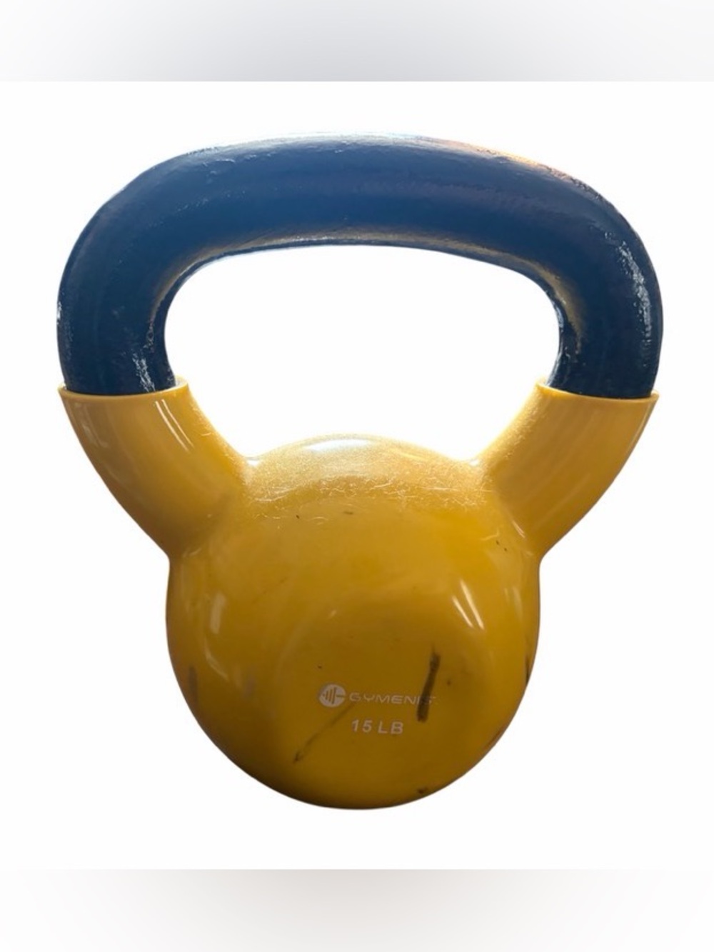 15 Lb. Yellow & Black Kettlebell